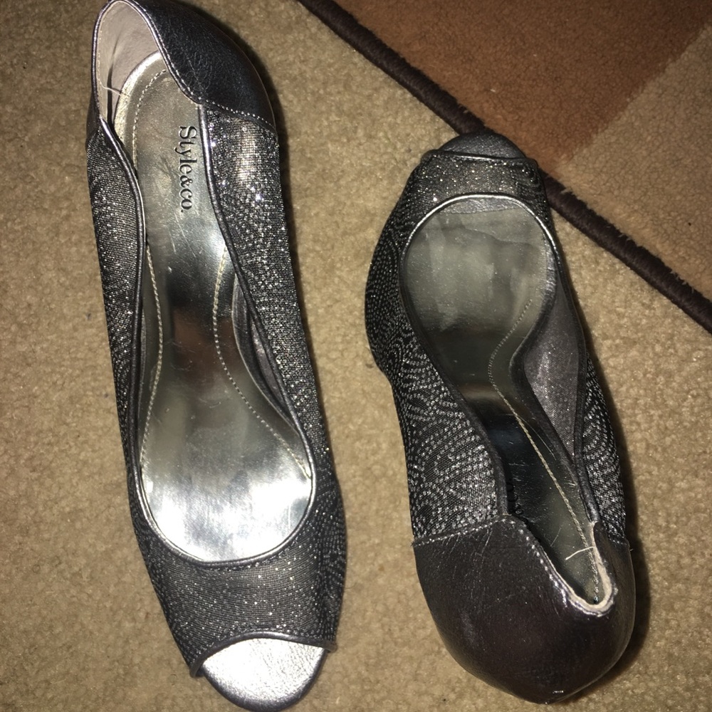 Silver heels